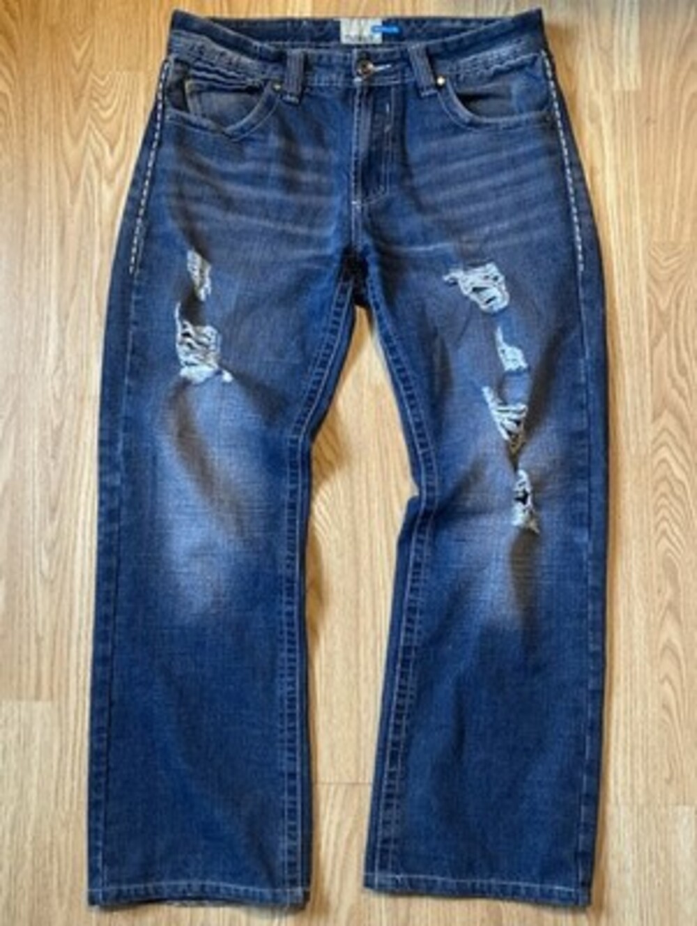 Urban Heritage Distressed Y2K Bootcut Jeans 34x29